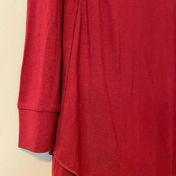 Soft Surroundings Red Madeline Tunic Lagenlook Top Size Extra Large - Picture 3 of 8